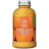 Orange Bath Salts w/Natural Orange Essential Oil 21.16 Oz - Good for Beauty - Bathing - Body Care - Wellness - Spa - Bath