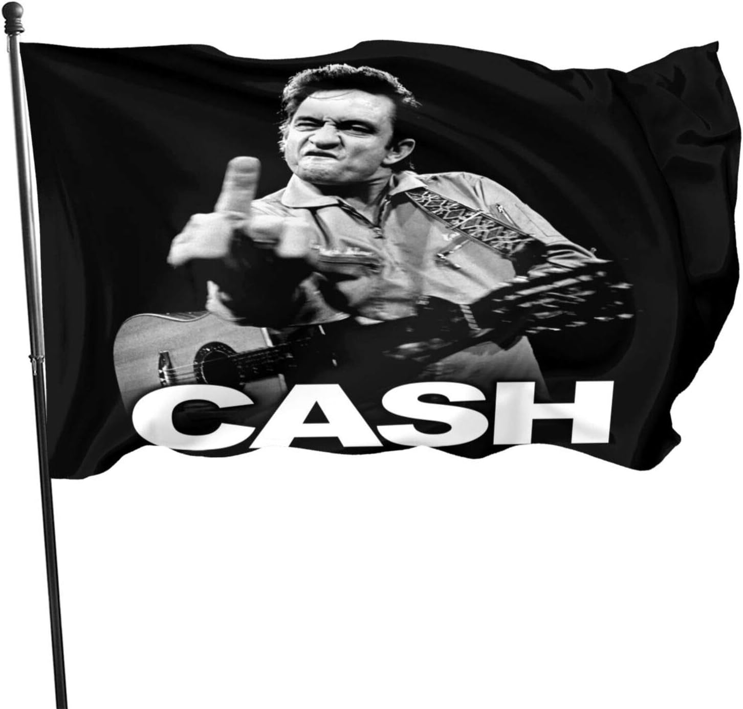 KANBGMTR 3x5Ft John-ny Ca-sh Flag, Garden Home Decor Flag, Porch Sign Flag, Outdoor/Indoor Decor Polyester Banner, Personalized Wall Hanging Tapestry