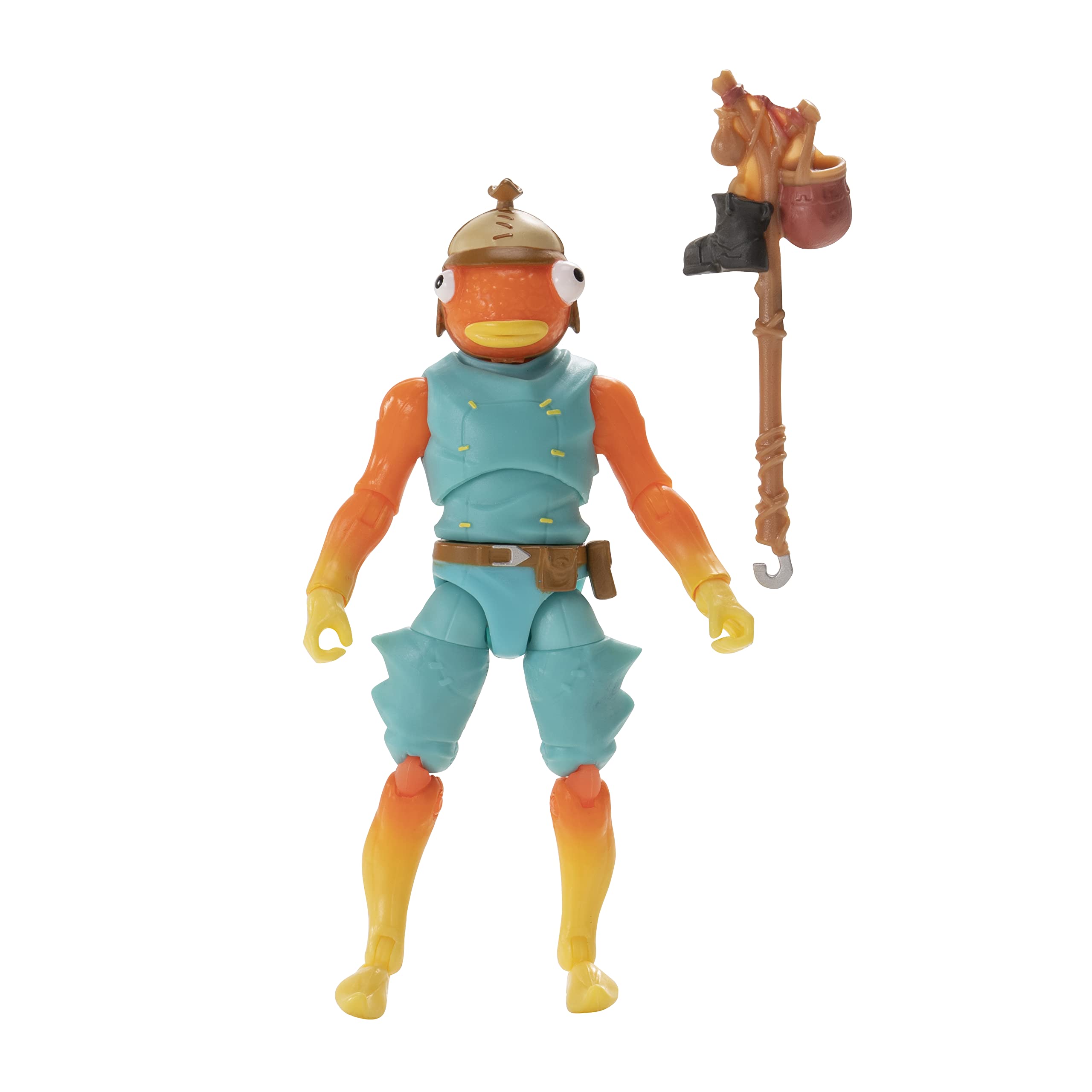 Fortnite FISHSTICK SOLO MODE - 4-Inch Articulated Figure with Bootstraps Harvesting Tool Accessory