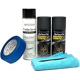 DipYourCar HyperDip Peelable Emblem Car Paint Kit - DIY Set with Cans of Automotive Spray Paint, Removable Auto Paint Kit Protection &amp; Color for Car Badges, Piano Black Automotive Paint