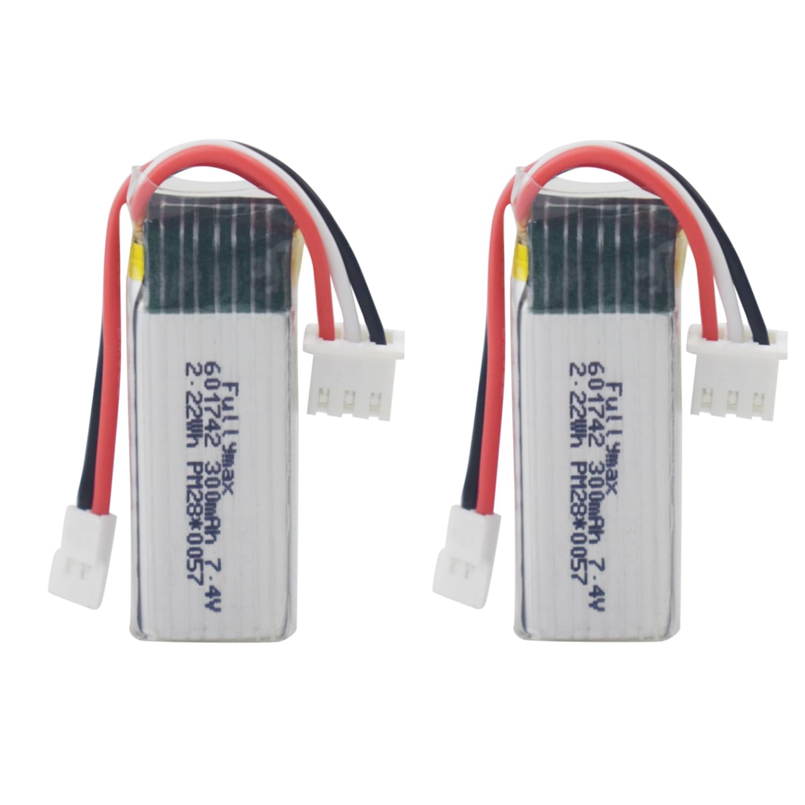 BLLRC 7.4V 300mAh High Speed Lithium Battery for WLToys F959 F959S XK A600 A700 A800 A430 RC Airplane Model Rechargeable Battery for Fixed Wing Glider