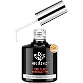 modelones 10 in One X Nail Gel Glue Gel Base Coat Brush On Nail Polish | Glue 15ml for Tips, Rhinestones, Blooming Art Hema-F