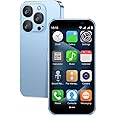Mini Smartphone 3G Unlocked 3.0 Inch Dual Sim Face ID Best Gift for Kids Phone Premium Child Small Student Pocket Cellphone, 2+16GB (Blue)