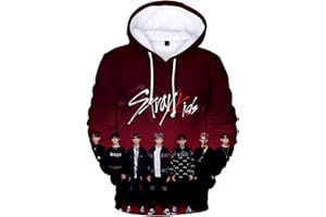 Xkpopfans Kpop Stray Kids Sweatshirt Concert Support Hoodie Felix Hyunjin 3D Print Pullover
