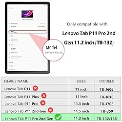 Kitzomi for Lenovo Tab P11 Pro 2nd Gen Case 2022