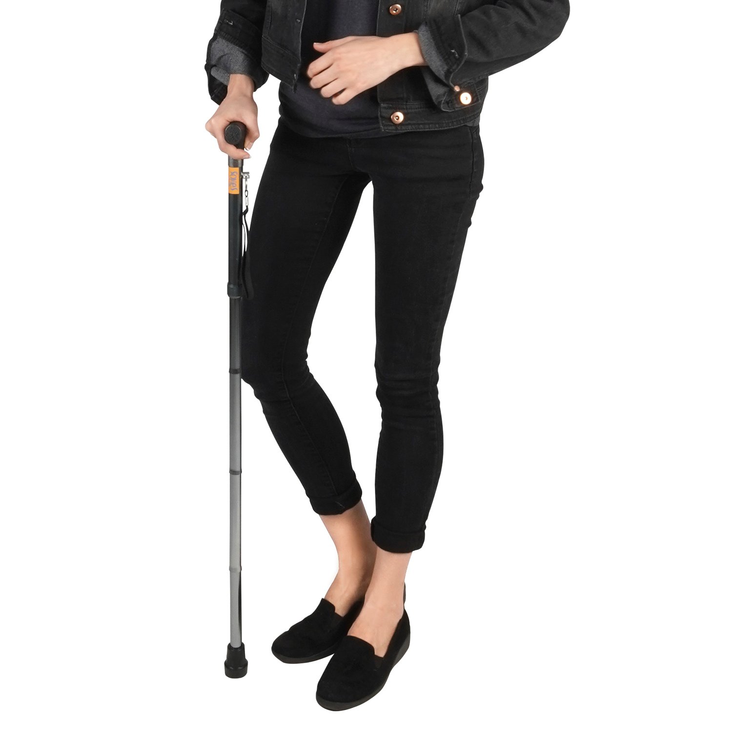 Soles Foldable Cane Walking Stick Silver (SLS802S), one Size, B01C8TCCZG