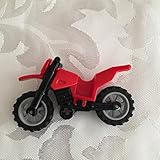 Lego Red Motorcycle Dirtbike Vehicle for Minifigures (loose)