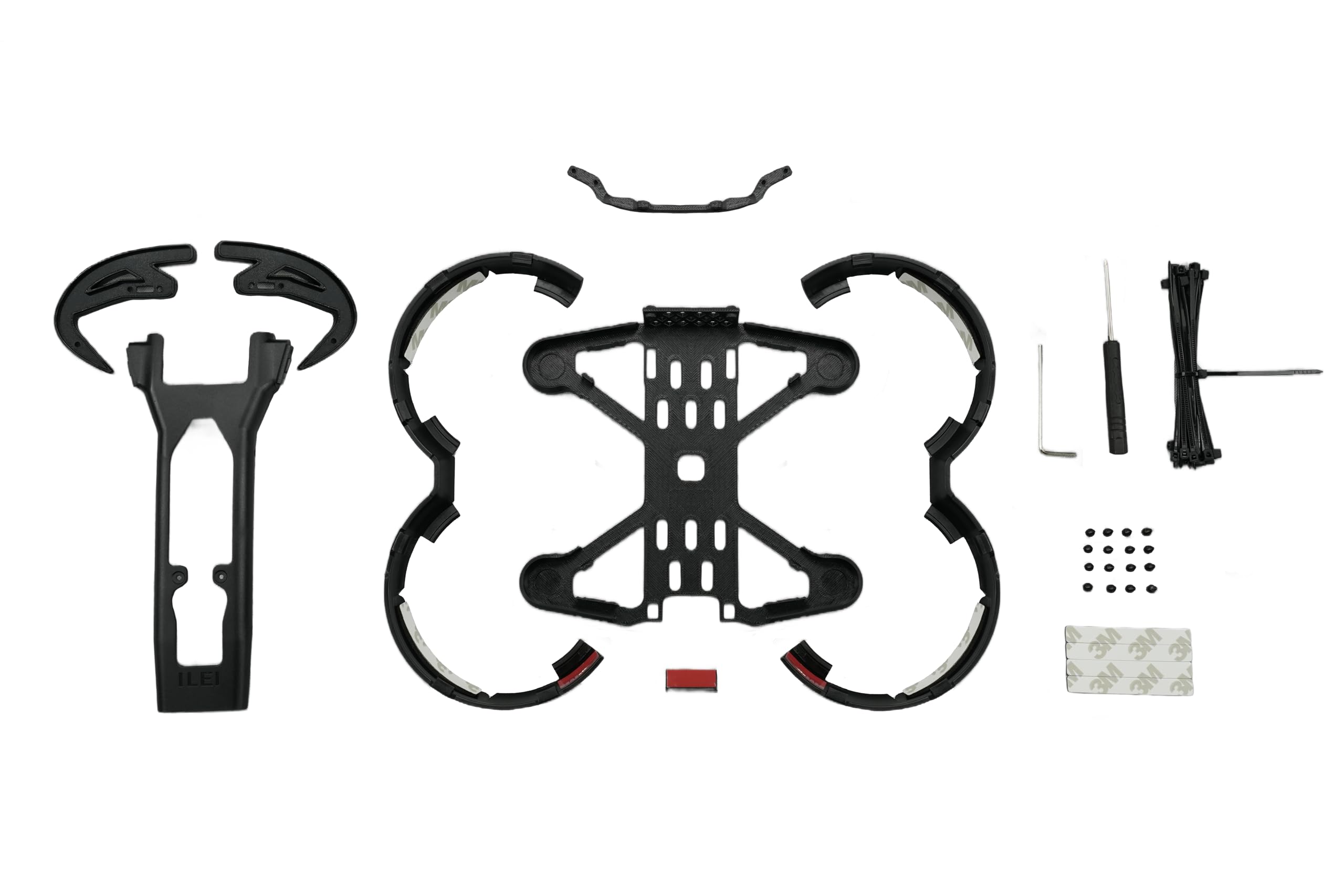 AVATA 2 Drone Propeller Guard Protector 360 degree,For DJI AVATA2 Protective Cover Bumper Ring, Anti-Knock and Anti-Scratch Propeller Protective Cover (Black)