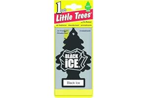 Little Trees - MTR0004 Hanging Car and Home Air Freshener, Black Ice, 1
