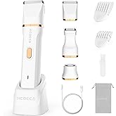 HEBECA Bikini Trimmer for Women, 3in1 Electric Razor for Women with Facial Trimmers & Intimate Shaver for Sensitive Skin, Waterproof Wet & Dry Use Rechargeable Pubic Hair Trimmer Removal