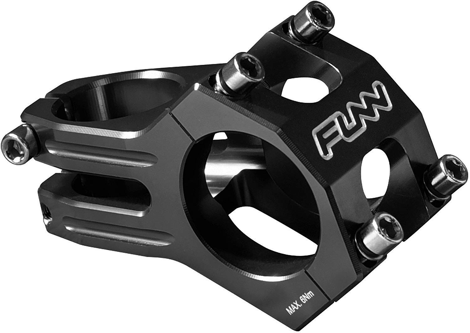 Funn Funnduro Bicycle Stem with 31.8 mm Handlebar Clamp – Ultralight and Sturdy Alloy Bike Stem for Mountain Bike, Length 45 mm (Black)