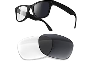 ZOOROO Replacement Lenses Compatible with Ray-Ban Meta Wayfarer RW4006 (50MM) Smart Glasses