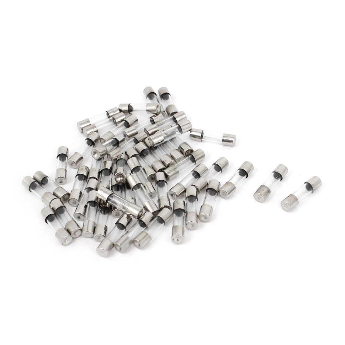 sourcingmap 50pcs F3AL250V 5mmx20mm Fast Blow Type Cartridge Glass Fuse 250V 3A