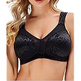 Wingslove Women's Wireless Minimizer Bra Plus Size Non-Padded Soft Full Figure Bra