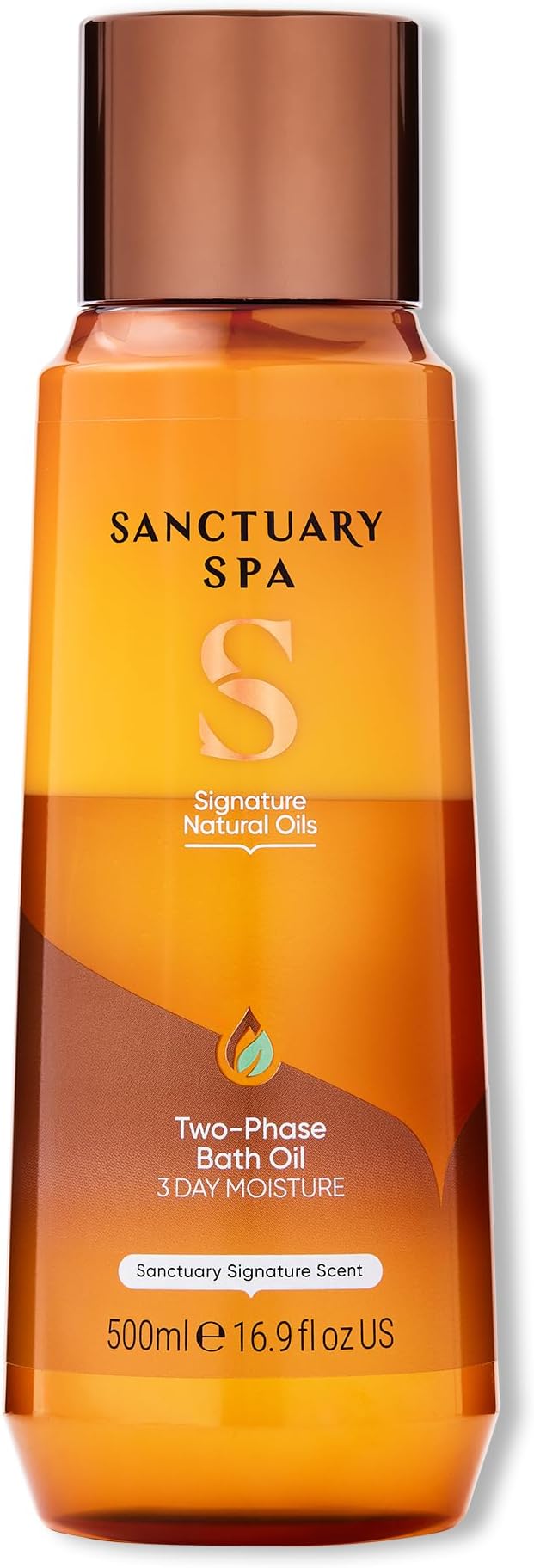 SANCTUARY Two Phase Bath Oil 500ml Vegan Cruelty Free Jasmine Vanilla