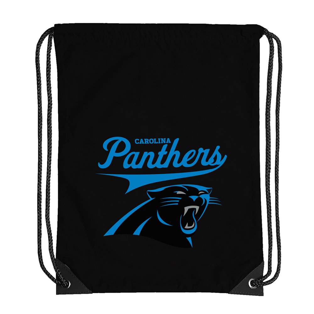 The Northwest Company Unisex-Adult Carolina Panthers Team Spirit Backsack, Black, 18" x 13.5"