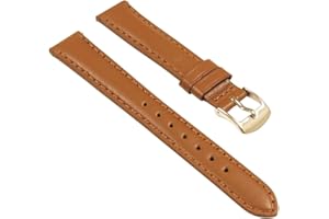 StrapsCo Classic Women's Leather Quick Release Watch Band Strap - Choose Your Color/Length - 8mm 10mm 12mm 14mm 16mm 18mm 20mm 22mm 24mm