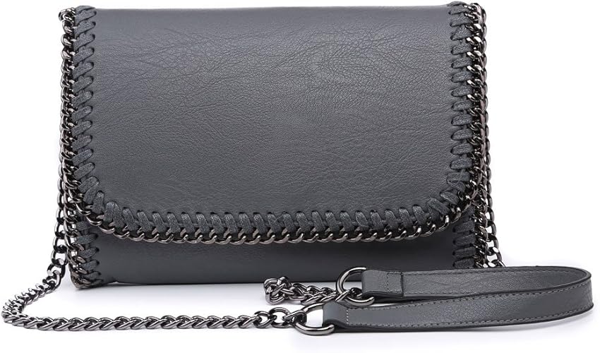 dark grey clutch bag uk