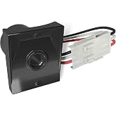 Solus Dusk-to-Dawn Sensor with Ezee Change Plug &ndash; Outdoor Photocell Sensor for 3" Lamp Posts &ndash; Auto On/Off &ndash; UL Listed &ndash; 120V &ndash; 5 Year Warranty, (Black, Pack of 1)