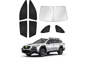 Canvcle Sunshades for 2020-2025 Subaru Outback Accessories Windshield Sun Shade Side Rear Window Shade Cover Sun Visor Shield Privacy Protection Keep Vehicle Cool Black 7PCS