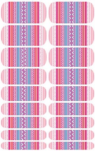 Wrap-em Nails Aztec Pink Vinyl Nail Wraps