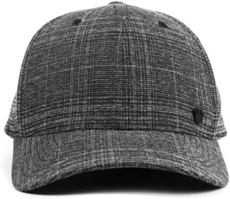 No Bad Ideas Leonard Plaid Flexfit Hat Gry (Small/Medium)