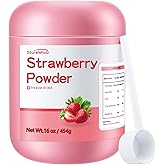 Sturelehub Strawberry Powder, Freeze Dried Strawberry Powder, with Sugar,16oz / 454g, Organic, for Drinks and Cakes