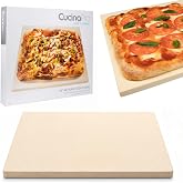 CucinaPro Pizza Stone for Oven, Grill or BBQ, 1/2" Extra Thick, 15"x12" Pan | Cordierite Rectangular Baking Top for Better Cooking, Holds Extra High Temp For Crispy Crust, Kitchen Must Have Essential