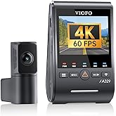 VIOFO A329S 4K 60FPS Dash Cam Front and Rear, 4K+2K Dual Dash Camera for Cars, Power Saving Parking Mode, Wi-Fi 6 App Control, Dual STARVIS 2 Sensors, Supports up to 4TB SSD
