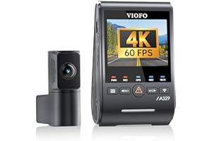 VIOFO A329S 4K 60FPS Dash Cam Front and Rear, 4K+2K Dual Dash Camera for Cars, Power Saving Parking Mode, Wi-Fi 6 App Control, Dual STARVIS 2 Sensors, Supports up to 4TB SSD or 512GB microSD Card