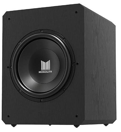 Monolith M12-S Sealed Powered Subwoofer 12 Inch, 500 Watt, THX