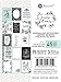 Prima Marketing Inc. Flirty Fleur 3X4 Journaling Cards, Black & Teal