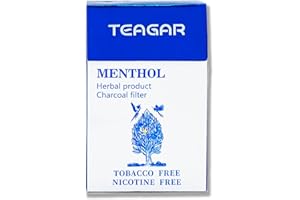 TEAGAR Herbal Cigarettes, Nicotine Free & Tobacco Free - Cigarette Substitute (1 Packs / 20 Cigarettes) Flavor: Menthol
