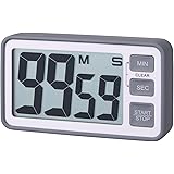 BRAPILOT Digital Countdown Kitchen Timer DT001 Count Up, Auto-Off, Sound Switch, Memory for Cooking Classroom Bathroom Teache