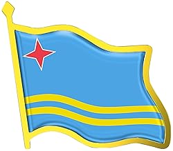 Aruba Flag Lapel Pin - Enamel Metal National Badge