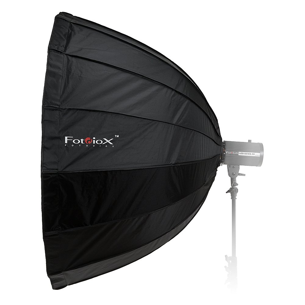 Fotodiox Deep EZ-Pro 48in (120cm) Parabolic Softbox - Quick Collapsible Softbox with Bowens Speedring for Bowens, Interfit and Compatible Lights