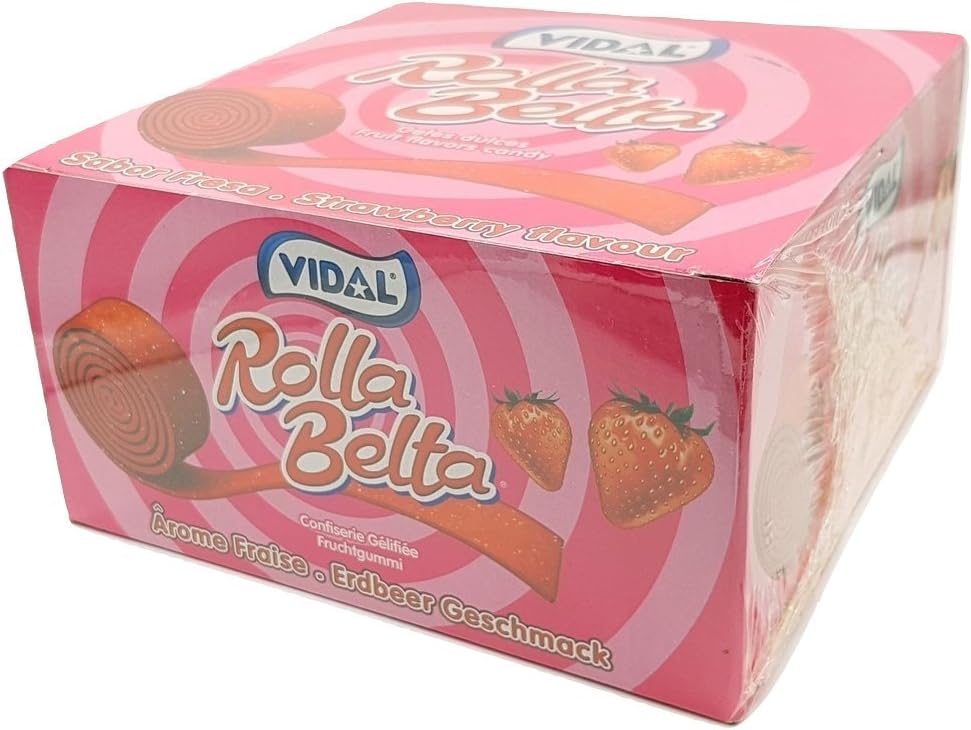 Rolla Belta - Fresa - Vidal - 24 Unidades: Amazon.es: Alimentación y bebidas