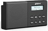 groov e Geneva DAB FM Radio Bluetooth Alarm Clock 80 Presets Black view 2