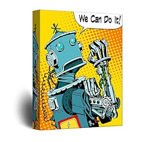 Robot Propaganda Comic Book Illustration Pop Art