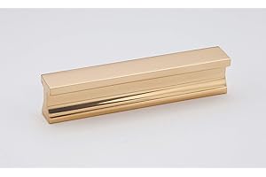 ALNO INC 3 1/2" Center Tab Pull Finish: Polished Brass