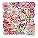 Homyu Stickers 50-Pcs PVC Decals Pink Teenage Dream Romance of Teenage Girls Waterproof Sunlight-Proof DIY Ideals for Cars Motorbikes Skateboard Spinner Luggages Laptops