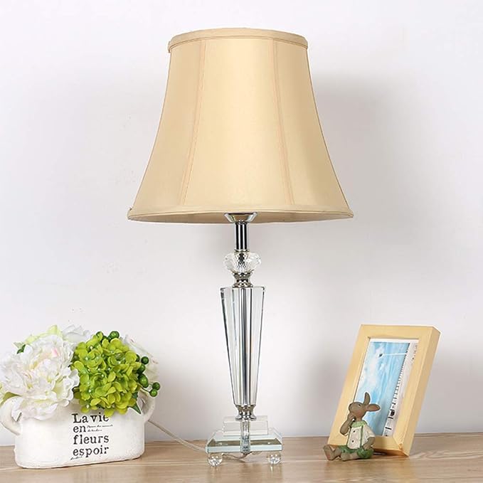 CYOUZHE Fashionable Energy Saving Crystal Desk Lamp, Bedside Table Crystal Desk