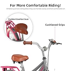 JOYSTAR Lola 20 Inch Kids Bike Girls Bike for 7-10