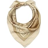 COACH womens Stacked Tabby Printed Silk Square