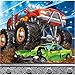 Monster Truck Rally Birthday Party Pack – Includes 7” Paper Plates & Beverage Napkins Plus 24 Birthday Candles – Serves 16