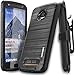 COVRWARE Iron Tank Case for Moto Z2 PLAY / Z2 FORCE with Built-in Screen Protector Heavy Duty Full-Body Holster Armor [Brushed Metal Texture Designed] Case [Belt Clip][Kickstand], Black