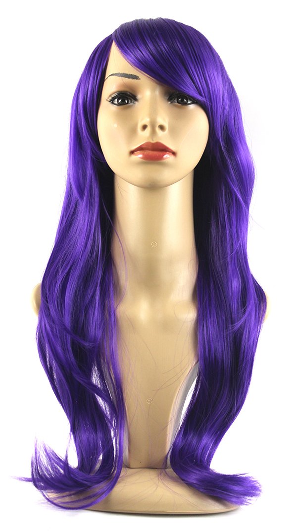 Xiaoyu 20"70cm Natural Design Long-length Cosplay Costume Party Wigs - Purple