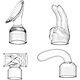 UOSIQOTE Handheld Back Massage Attachments Accessories Hitachi for Back Neck Leg Pain Massage Come,1.77-inch Inner Diameter, Compatible with Hitachi (Transparent,4PCS)