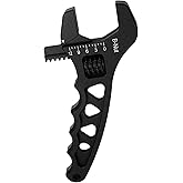 BARTOO AN Hose Fitting Adjustable Wrench 3AN-12AN Lightweight Aluminum (Black)