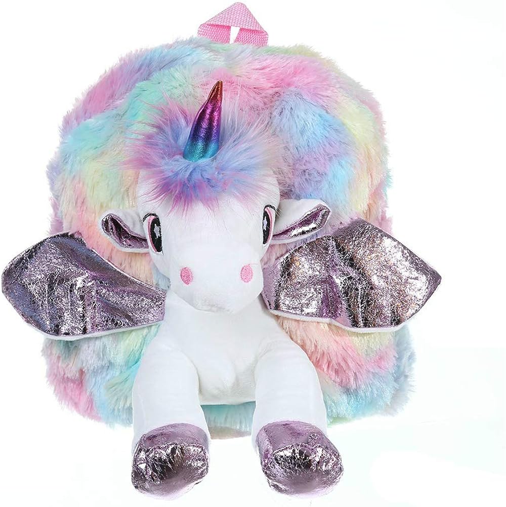 Zokrintz Kids Unicorn Backpack Plush Doll Toy Gift Cute Backpack for